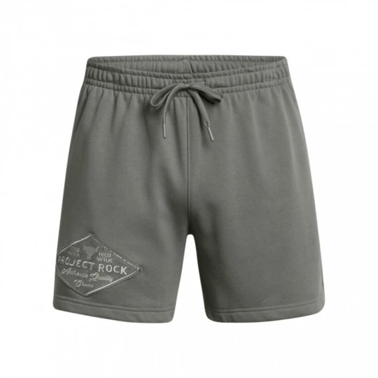 Zdjęcie produktu Męskie spodenki treningowe Under Armour Project Rock Heavyweight Tools Of The Trade Shorts - zielone