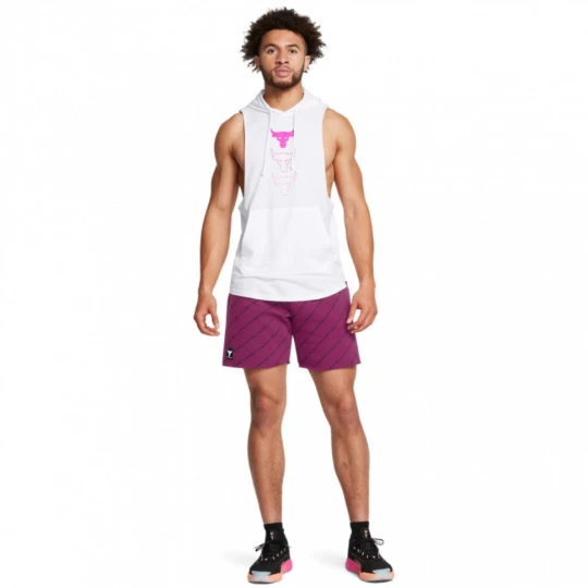 Zdjęcie produktu Męskie spodenki treningowe Under Armour Project Rock Icon Flc Short Pt Boh - fioletowe
