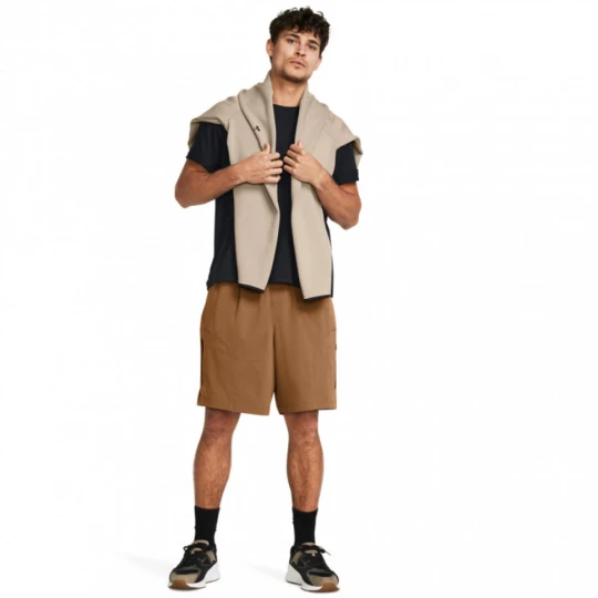 Zdjęcie produktu Męskie spodenki treningowe Under Armour UA Unstoppable Vented Short - brązowe