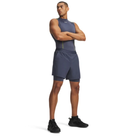 Zdjęcie produktu Męskie spodenki treningowe Under Armour UA Vanish Elite 2in1 Short - szare