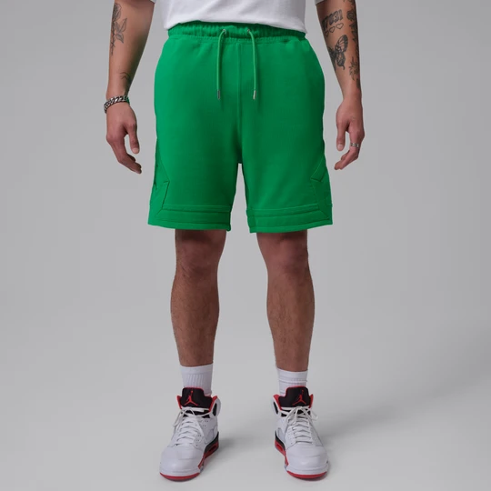 Zdjęcie produktu Męskie spodenki z motywem otwartego rombu Jordan Flight Fleece - Zieleń