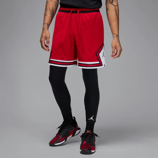 Zdjęcie produktu Męskie spodenki z siateczki z motywem rombu Dri-FIT Jordan Sport - Czerwony