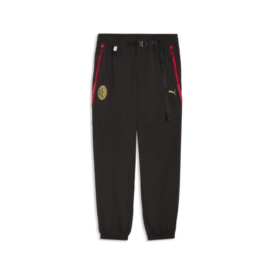 Zdjęcie produktu Męskie spodnie AC Milan PUMATECH Winterized o luźnym kroju, Akcesoria, Czarny