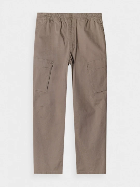 Zdjęcie produktu Męskie spodnie casual cargo 4F x RL RL9SAW24TTROM1215 - brązowe