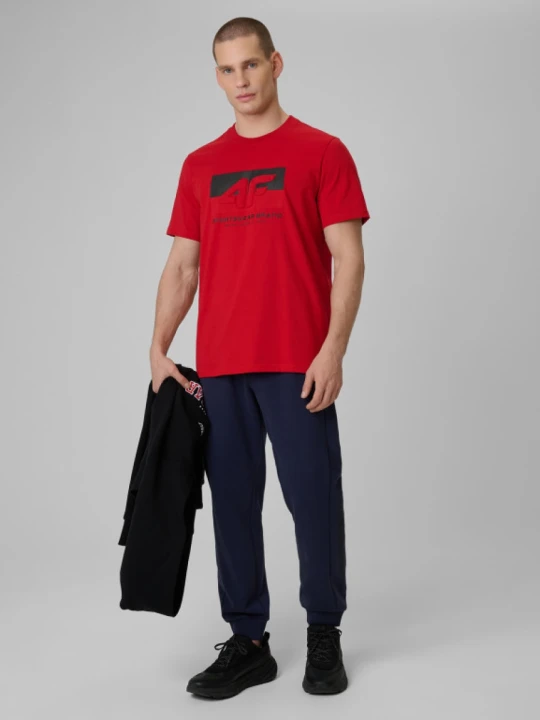 Zdjęcie produktu Męskie spodnie dresowe joggery 4F 4FWSS26TTROM1442 - granatowe