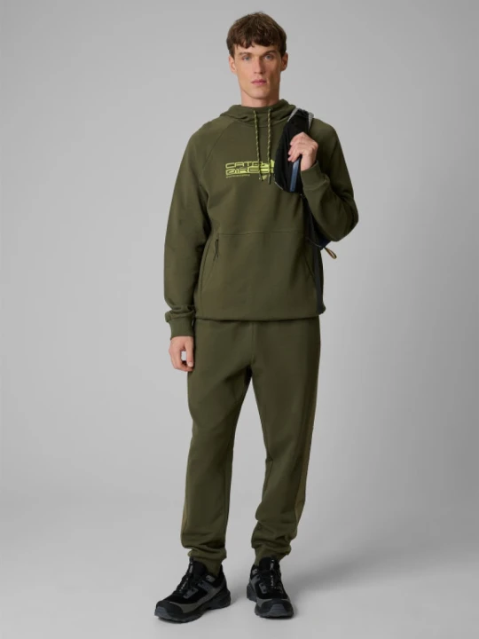Zdjęcie produktu Męskie spodnie dresowe joggery 4F 4FWSS26TTROM1442 - khaki