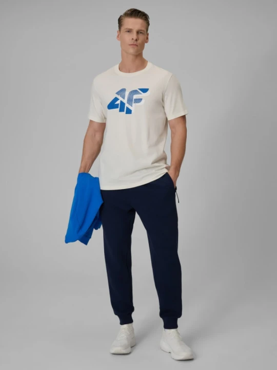 Zdjęcie produktu Męskie spodnie dresowe joggery 4F 4FWSS26TTROM1443 - granatowe