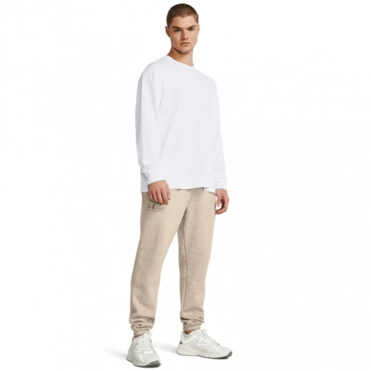 Zdjęcie produktu Meskie spodnie dresowe Under Armour UA Icon Fleece Jogger - beżowe