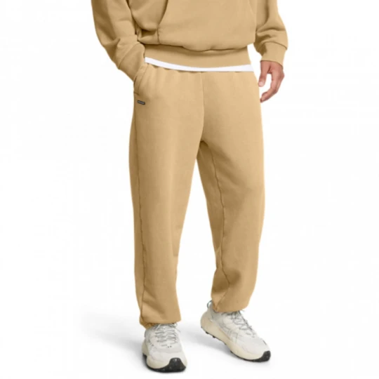 Zdjęcie produktu Męskie spodnie dresowe Under Armour UA Icon Hwt Flc Wash Os Pant - brązowe