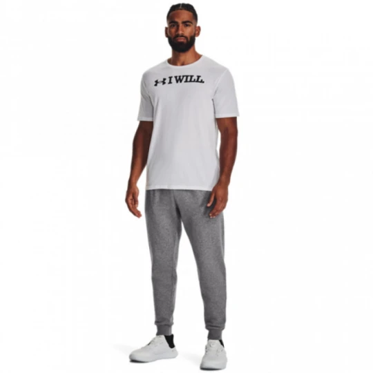 Zdjęcie produktu Męskie spodnie dresowe Under Armour UA Rival Fleece Joggers - szare
