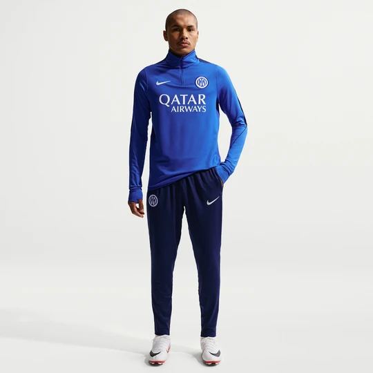 Zdjęcie produktu Męskie spodnie piłkarskie z dzianiny Nike Dri-FIT Inter Mediolan Strike - Niebieski