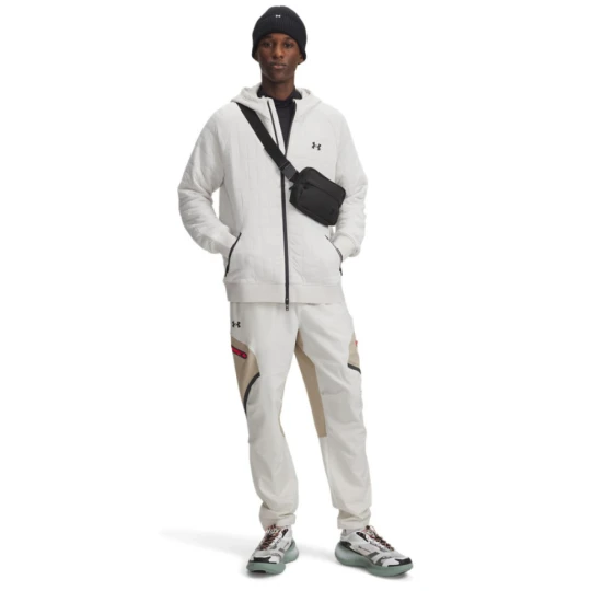 Zdjęcie produktu Męskie spodnie treningowe cargo UA Unstoppable Cargo Pant - białe Under Armour
