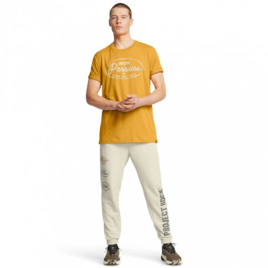 Zdjęcie produktu Męskie spodnie treningowe Under Armour Project Rock Hwt Pant Tools - beżowe