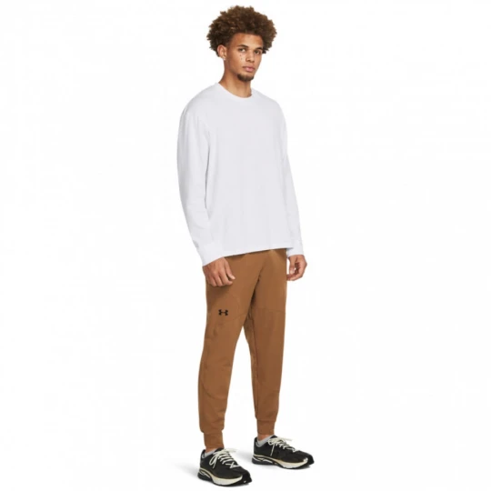 Zdjęcie produktu Męskie spodnie treningowe Under Armour UA Unstopable Joggers - brązowe