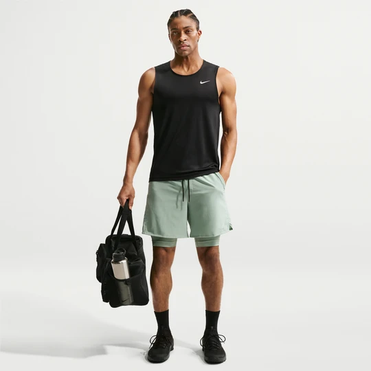 Zdjęcie produktu Męskie uniwersalne spodenki 2 w 1 Dri-FIT 18 cm Nike Unlimited - Zieleń