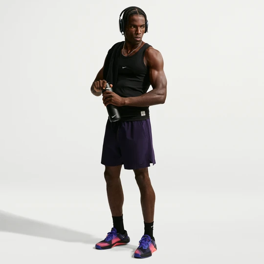Zdjęcie produktu Męskie uniwersalne spodenki bez podszewki Dri-FIT Nike Unlimited 18 cm - Fiolet