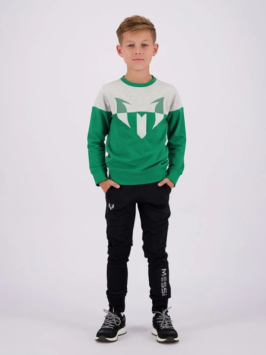 Zdjęcie produktu Messi Bluza w kolorze zielono-szarym rozmiar: 128