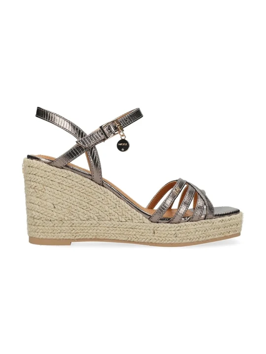 Zdjęcie produktu Mexx espadryle na koturnie damskie NOEMI PAKINA Heeled sandal brązowy