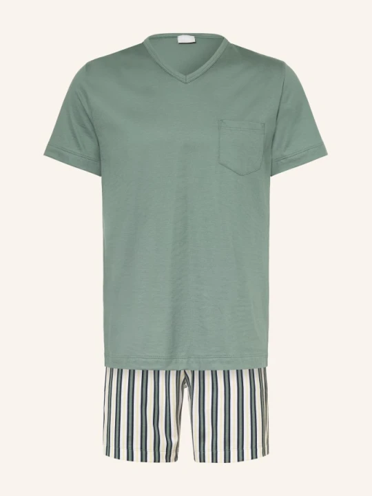 Zdjęcie produktu Mey Piżama Typu Shorty Z Serii Palm Stripes gruen