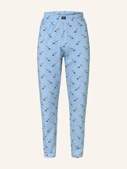 Zdjęcie produktu Mey Spodnie Do Spania Z Serii Mey × Loriot blau beżowy