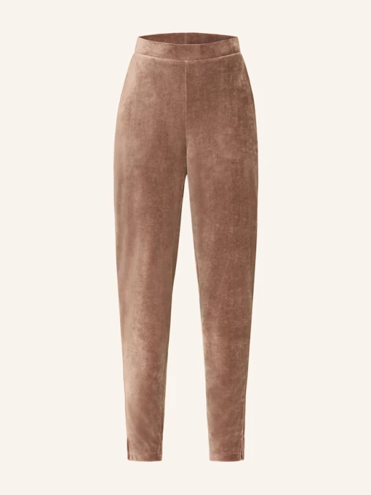 Zdjęcie produktu Mey Spodnie Od Piżamy Z Kolekcji Velvet Dream Z Aksamitu beige CIEMNOBRĄZOWY
