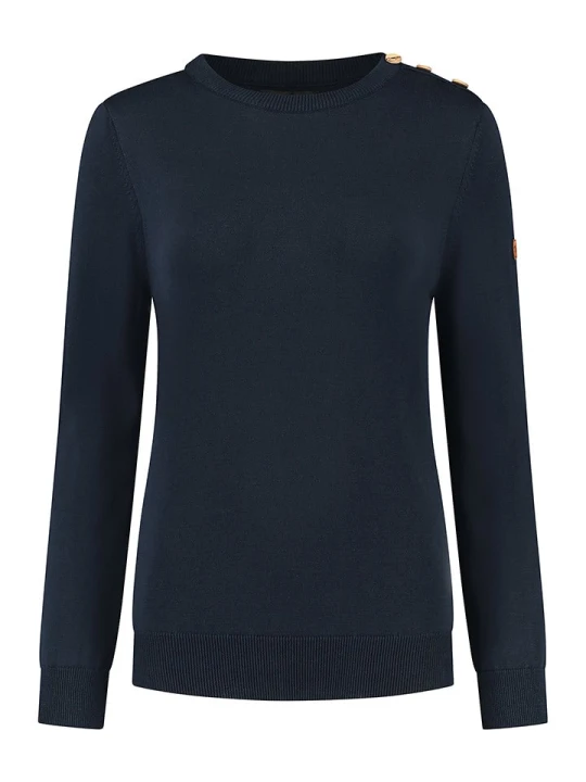 Zdjęcie produktu MGO leisure wear Sweter "Vadstena" w kolorze granatowym rozmiar: L
