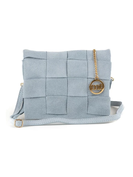 Zdjęcie produktu Mia Tomazzi Skórzana torebka "Empoli" w kolorze błękitnym - 23 x 17 x 5 cm rozmiar: onesize