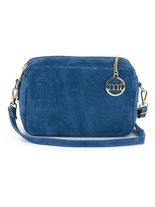 Zdjęcie produktu Mia Tomazzi Skórzana torebka w kolorze granatowym - 23 x 16 x 11 cm rozmiar: onesize