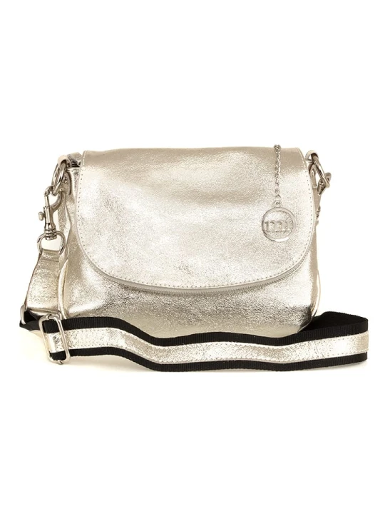 Zdjęcie produktu Mia Tomazzi Skórzana torebka w kolorze złotym - 28 x 20 x 8 cm rozmiar: onesize