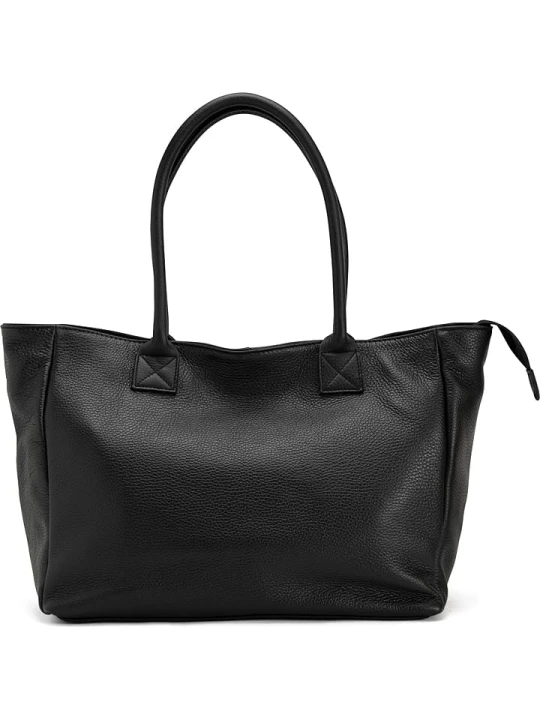 Zdjęcie produktu Mia Tomazzi Skórzana torebka "Zuara" w kolorze czarnym - 35 x 27 x 16 cm rozmiar: onesize