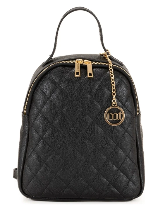 Zdjęcie produktu Mia Tomazzi Skórzany plecak "Caiazzo" w kolorze czarnym - 23 x 27 x 11 cm rozmiar: onesize