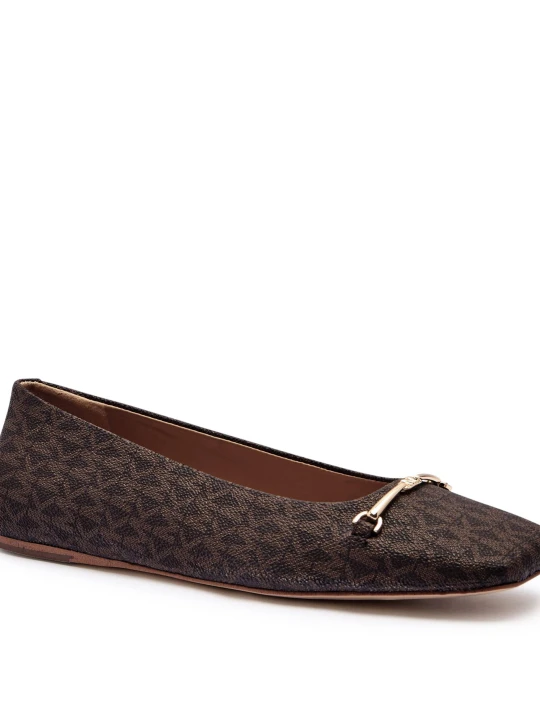 Zdjęcie produktu Michael Kors Baleriny Lena | z dodatkiem skóry brązowy