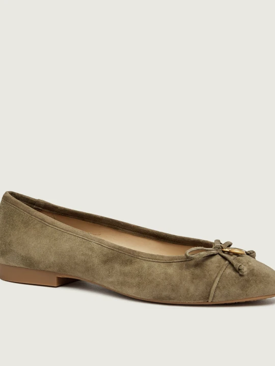 Zdjęcie produktu Michael Kors Baleriny Piper | zamsz zielony
