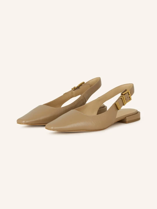 Zdjęcie produktu Michael Kors Baleriny Z Odkrytą Piętą Darrington beige