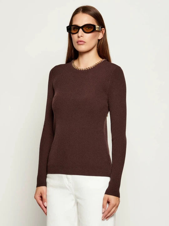 Zdjęcie produktu Michael Kors Bluzka | Slim Fit brązowy
