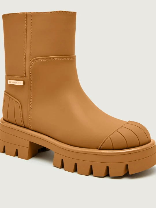 Zdjęcie produktu Michael Kors Botki SYDRA | z dodatkiem skóry brązowy
