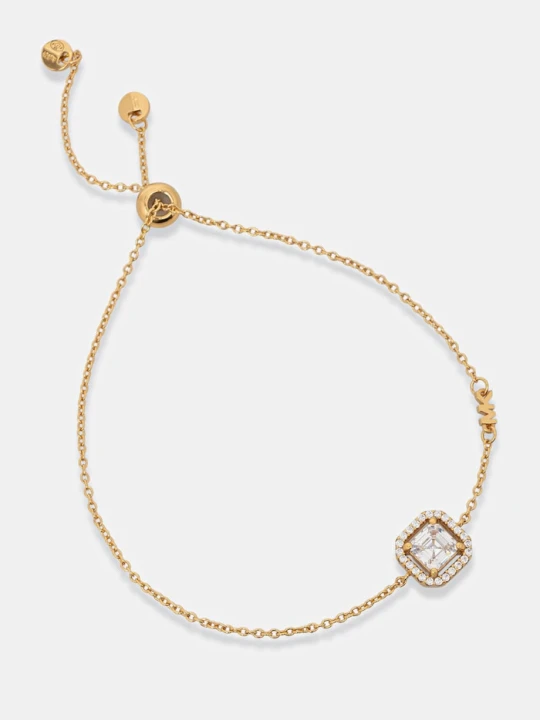 Zdjęcie produktu Michael Kors bransoletka damska ze srebra pozłacanego z cyrkonią złoty
