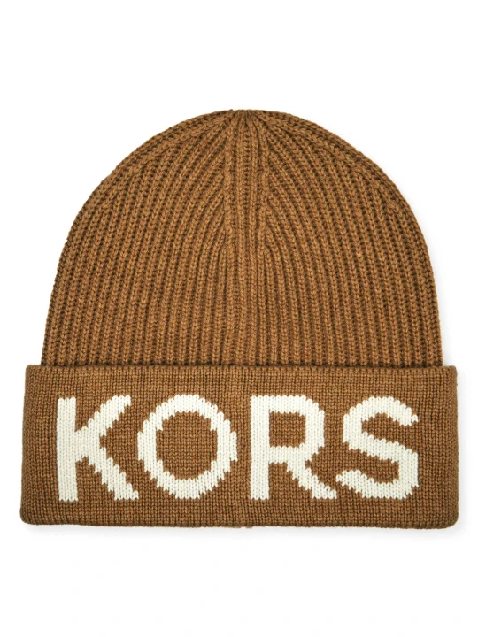 Zdjęcie produktu Michael Kors Czapka FISHERMAN''S RIB | z dodatkiem wełny camel