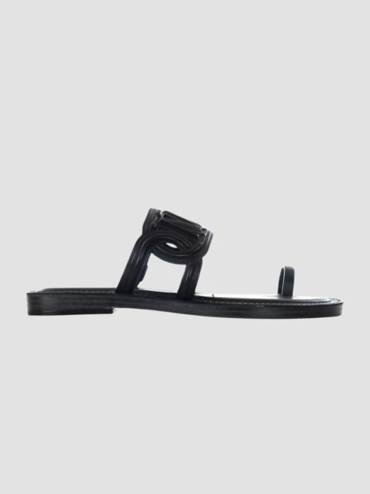 Zdjęcie produktu MICHAEL KORS Czarne klapki Alma Flat Sandal, Rozmiar 39