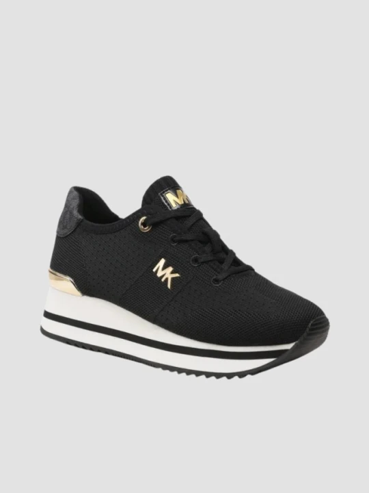 Zdjęcie produktu MICHAEL KORS Czarne sneakersy damskie Monique Knit Trainer, Rozmiar 40 Biały