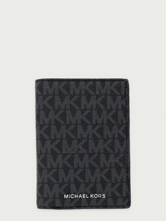 Zdjęcie produktu Michael Kors etui na karty męskie z imitacji skóry HUDSON czarny