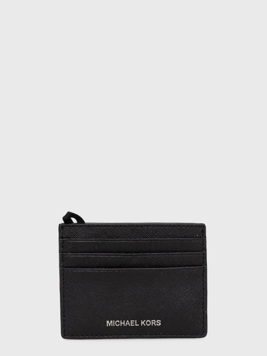 Zdjęcie produktu Michael Kors etui na karty skórzane 39F6LHRD2L czarny