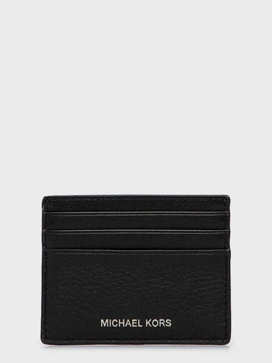 Zdjęcie produktu Michael Kors etui na karty skórzane 39S0LHDD2L czarny