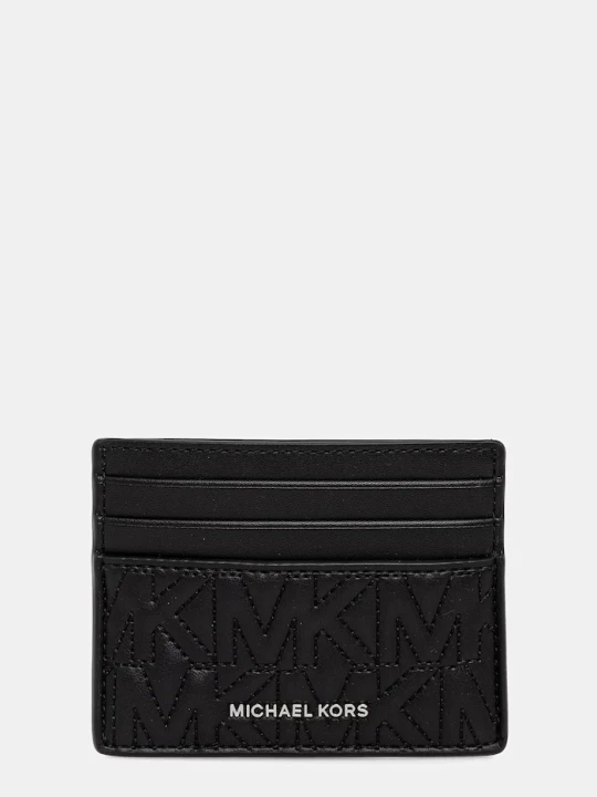 Zdjęcie produktu Michael Kors etui na karty skórzane czarny