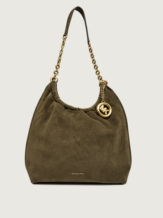 Zdjęcie produktu Michael Kors Hobo Lillie | zamsz oliwkowy