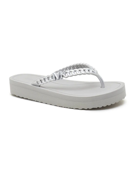 Zdjęcie produktu Michael Kors Japonki ZAZA FLIP FLOP srebrny