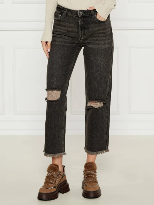 Zdjęcie produktu Michael Kors Jeansy FRAYED | flare fit czarny