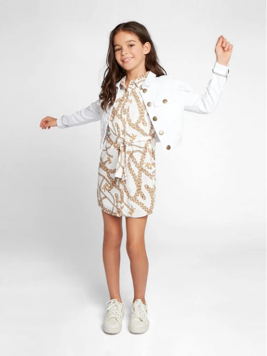 Zdjęcie produktu MICHAEL KORS KIDS Kurtka jeansowa R16126 S Biały Regular Fit