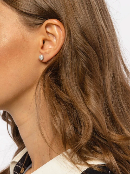 Zdjęcie produktu Michael Kors Kolczyki Bril Heart Stud srebrny