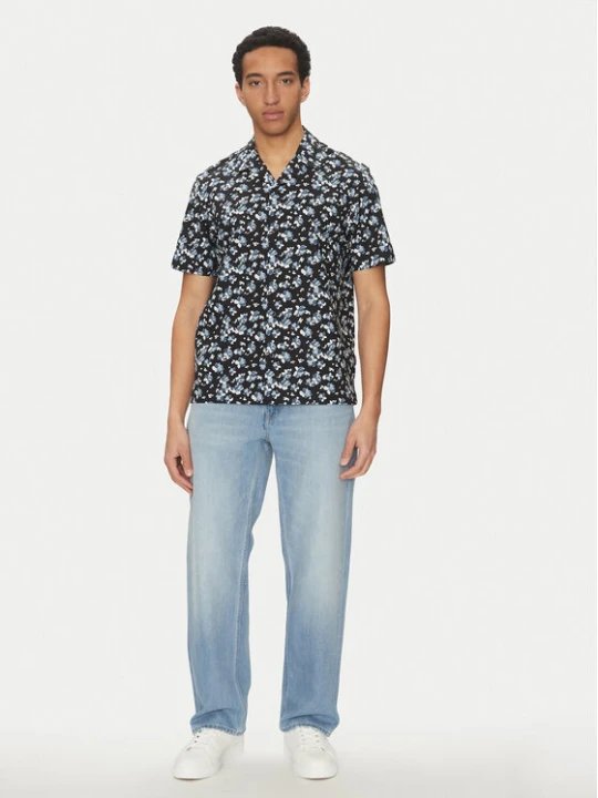 Zdjęcie produktu Michael Kors Koszula CS5405QHPL Czarny Relaxed Fit